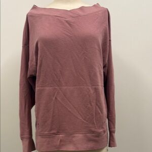 Fabletics Dusty Rose Pink Oversized Sweatshirt. Size Small